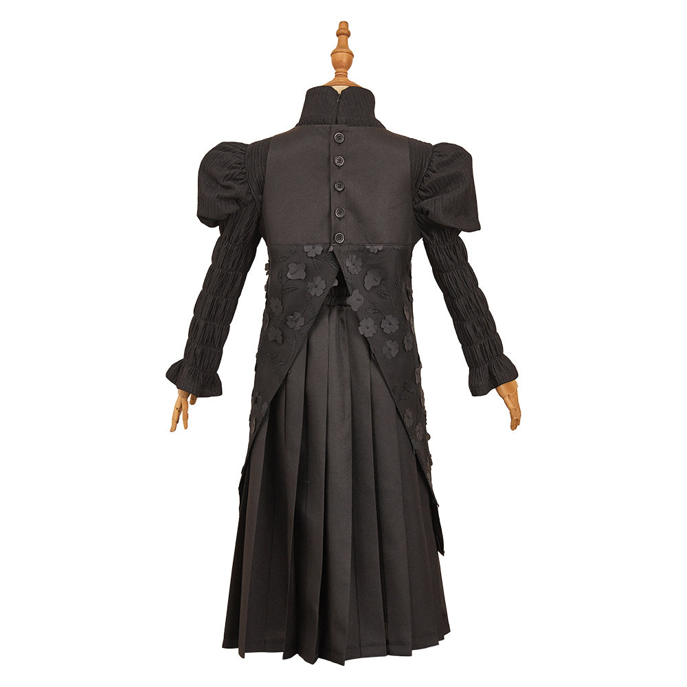 Enfant Wicked Elphaba Tenue de Jupe à Bretelles Noire Cosplay Costume