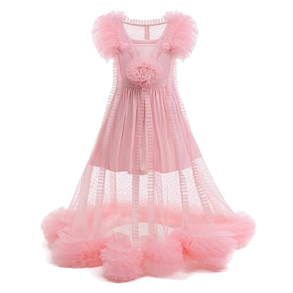 Enfant Wicked Glinda Robe Rose+Accessoires Cosplay Costume Ver.2