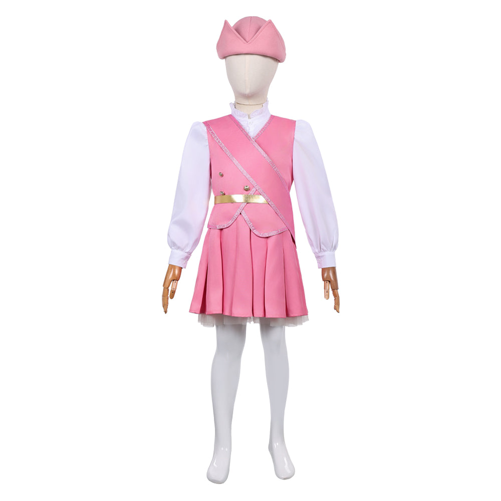 Enfant Wicked: For Good(2025) Glinda Tenue Rose et Blanche Cosplay Costume