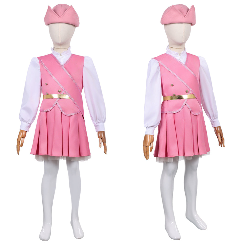 Enfant Wicked: For Good(2025) Glinda Tenue Rose et Blanche Cosplay Costume