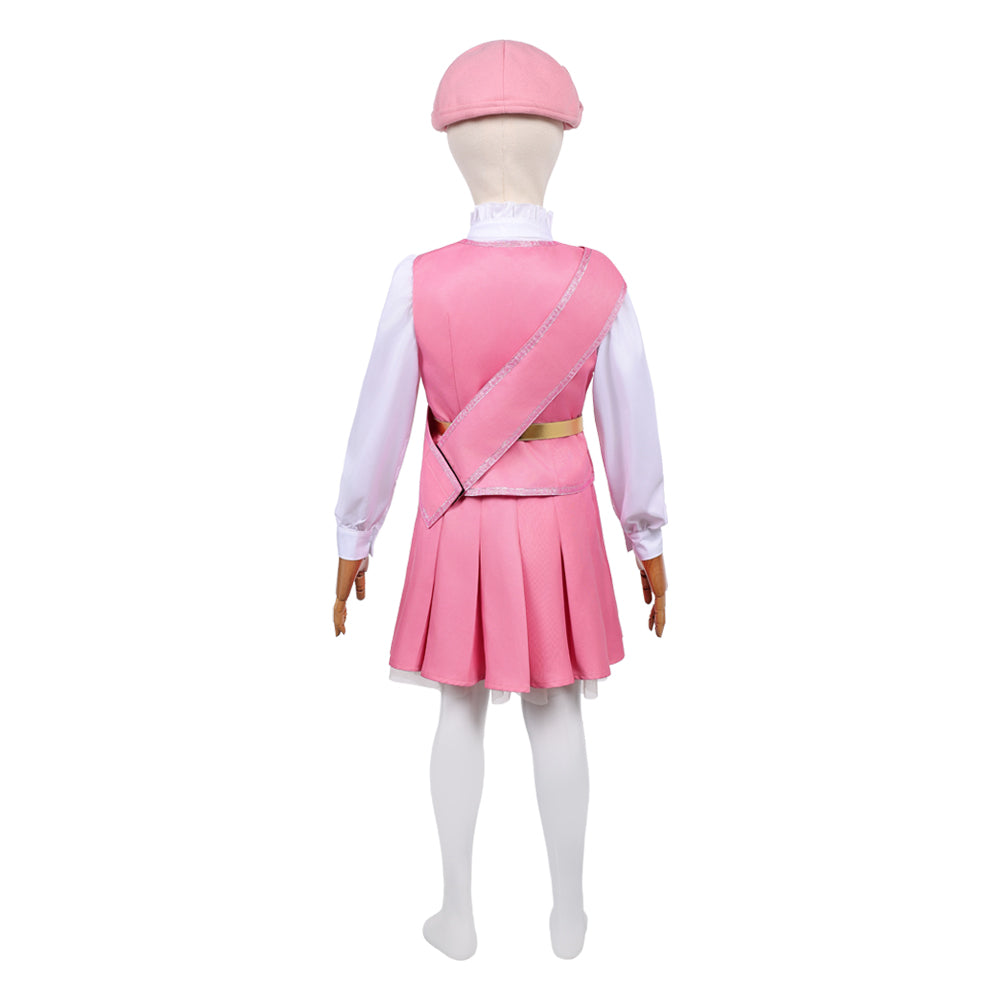 Enfant Wicked: For Good(2025) Glinda Tenue Rose et Blanche Cosplay Costume