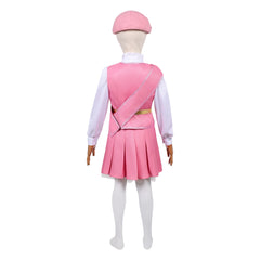 Enfant Wicked: For Good(2025) Glinda Tenue Rose et Blanche Cosplay Costume