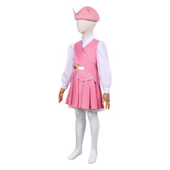 Enfant Wicked: For Good(2025) Glinda Tenue Rose et Blanche Cosplay Costume