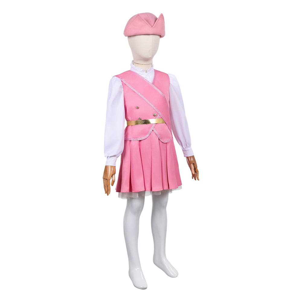 Enfant Wicked: For Good(2025) Glinda Tenue Rose et Blanche Cosplay Costume