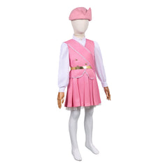 Enfant Wicked: For Good(2025) Glinda Tenue Rose et Blanche Cosplay Costume