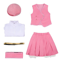 Enfant Wicked: For Good(2025) Glinda Tenue Rose et Blanche Cosplay Costume