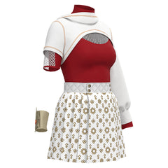 Enfant Zombies 4(2025) Nova Robe Blanche et Rouge Cosplay Costume