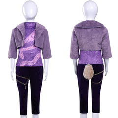 Enfant Zootopia 2(2025) Gazelle Tenue Violette Cosplay Costume