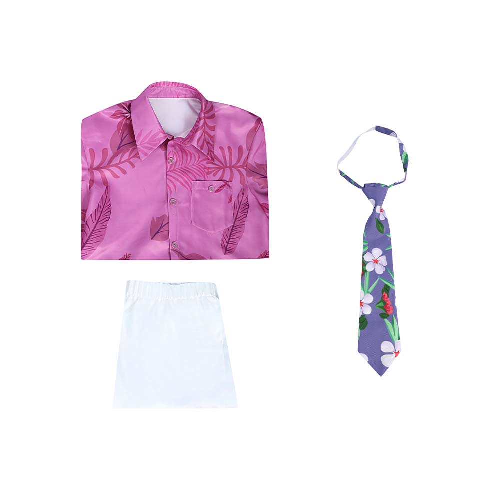 Enfant Zootopia 2(2025) Nick Wilde Chemise Rose Tenue Cosplay Costume