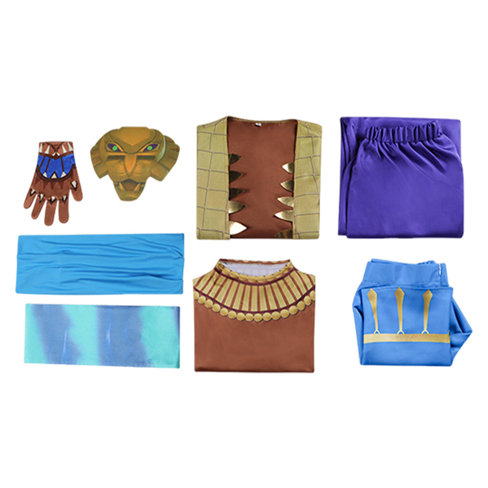 Eyes of Wakanda(2025) Lion Général Nkati Tenue Brune Cosplay Costume