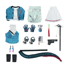 Arknights: Endfield(2026) Chen Qianyu Tenue Bleue Cosplay Costume