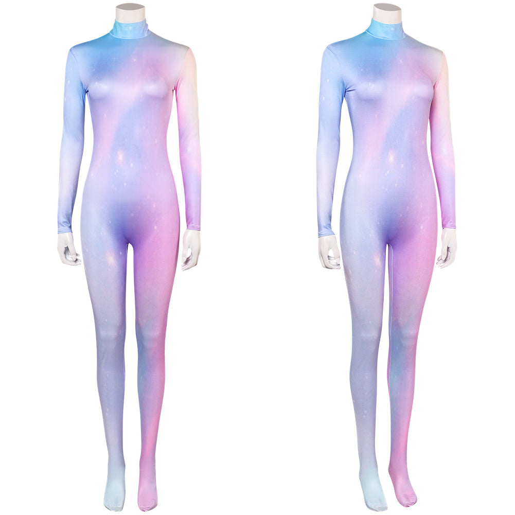 Femme Arcane: League of Legends Saison 2(2024) Viktor Combinaison Bleue et Violette Cosplay Costume