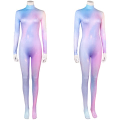 Femme Arcane: League of Legends Saison 2(2024) Viktor Combinaison Bleue et Violette Cosplay Costume