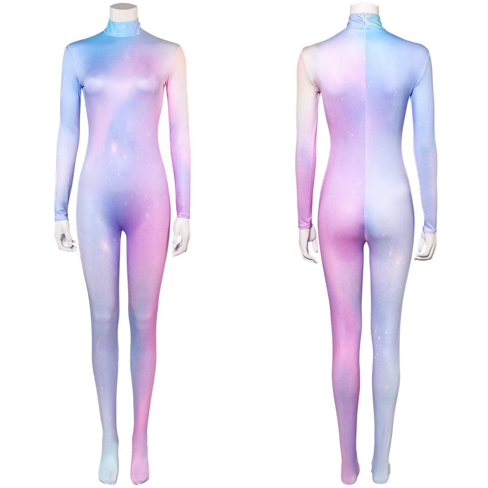 Femme Arcane: League of Legends Saison 2(2024) Viktor Combinaison Bleue et Violette Cosplay Costume