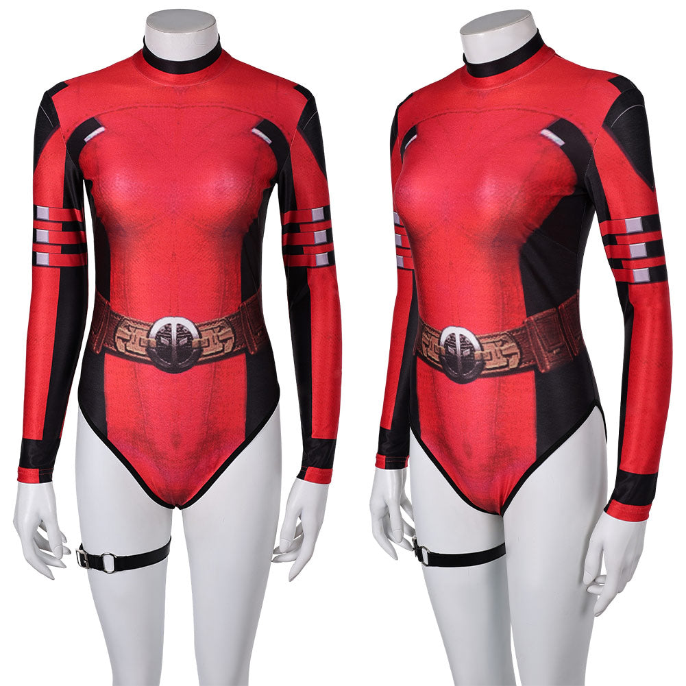 Femme Deadpool & Wolverine(2024) Deadpool Maillot de Bain Une Pièce Cosplay Costume