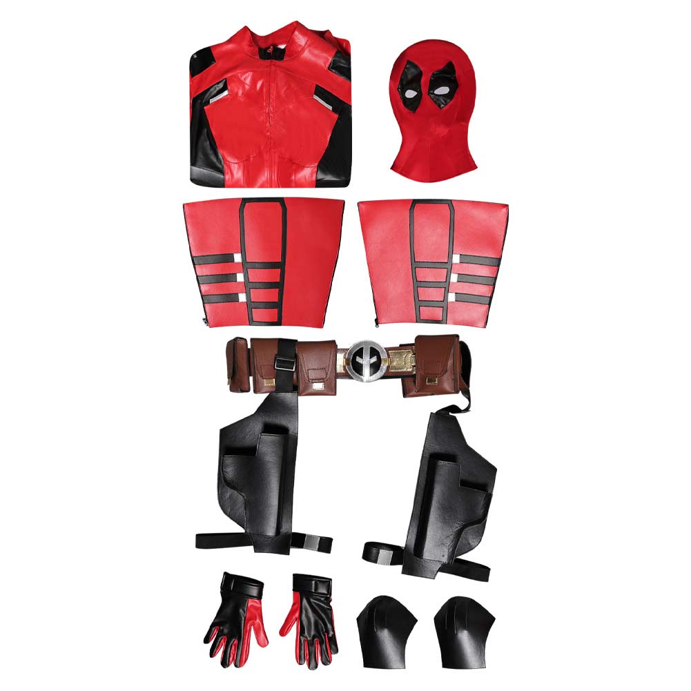 Femme Deadpool & Wolverine(2024) Deadpool Wade Wilson Combinaison Rouge Cosplay Costume