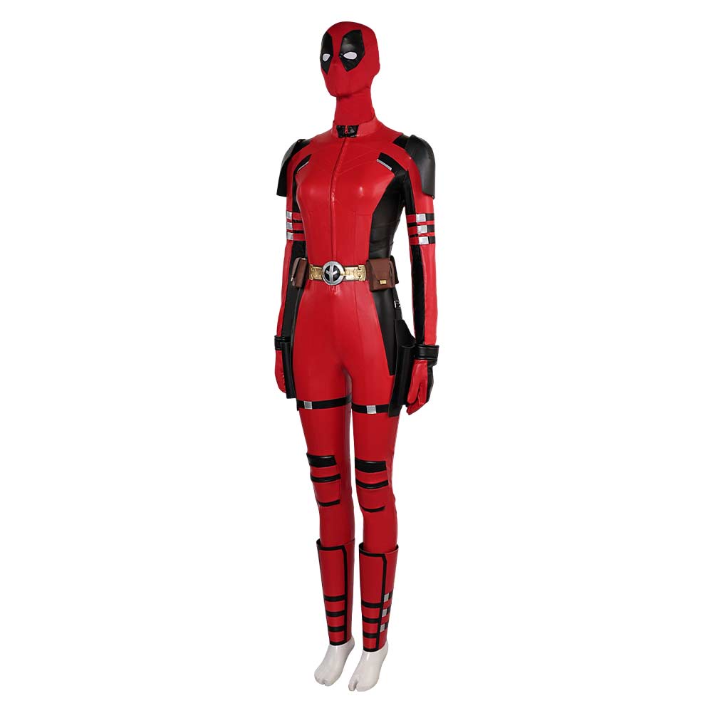 Femme Deadpool & Wolverine(2024) Deadpool Wade Wilson Combinaison Rouge Cosplay Costume