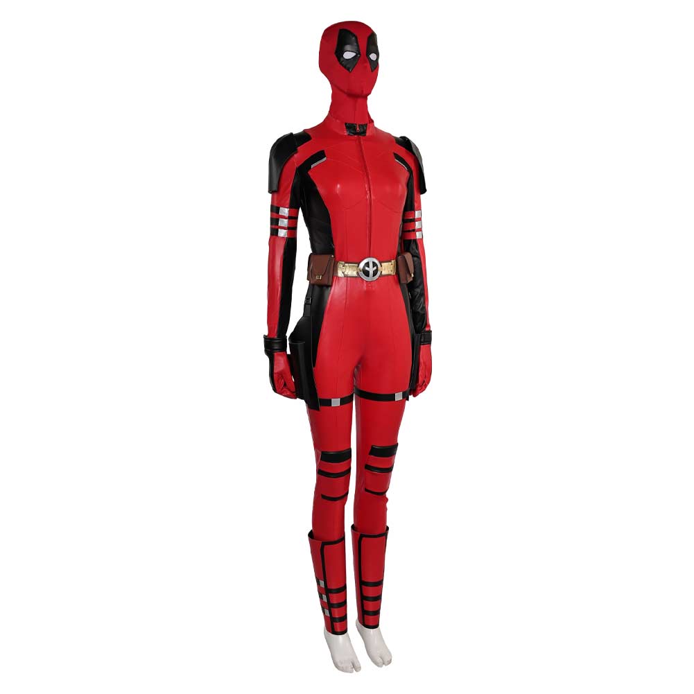 Femme Deadpool & Wolverine(2024) Deadpool Wade Wilson Combinaison Rouge Cosplay Costume
