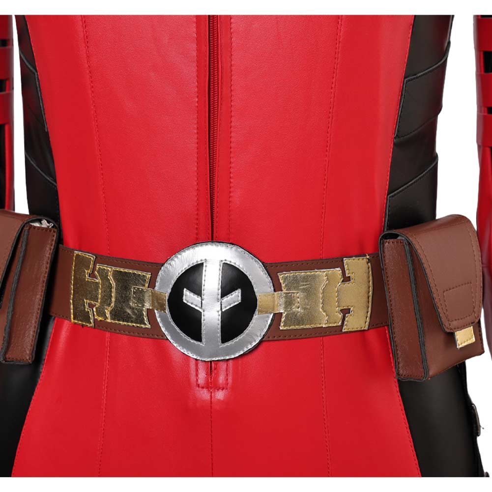 Femme Deadpool & Wolverine(2024) Deadpool Wade Wilson Combinaison Rouge Cosplay Costume