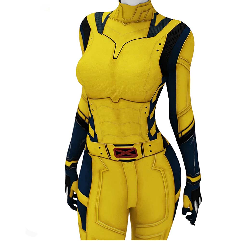 Femme Deadpool & Wolverine(2024) James Howlett Logan Combinaison Cosplay Costume