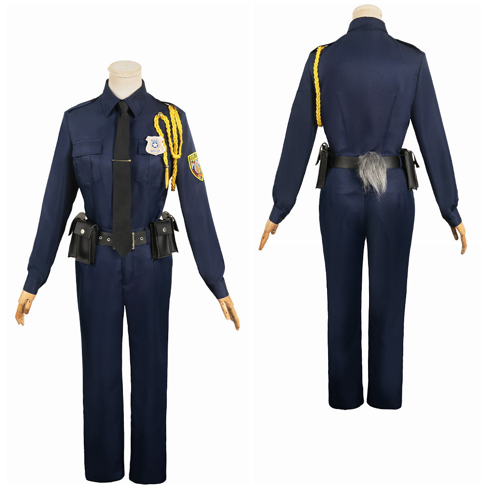 Femme Film Zootopia 2(2025) Judy Hopps Uniforme Bleu Cosplay Costume