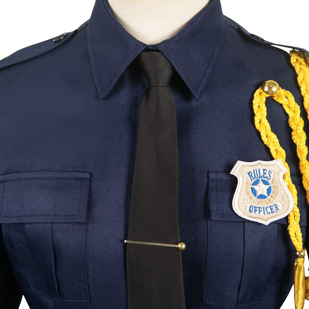 Femme Film Zootopia 2(2025) Judy Hopps Uniforme Bleu Cosplay Costume