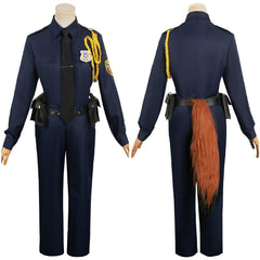 Femme Film Zootopia 2(2025) Nick Wilde Uniforme Bleu Cosplay Costume