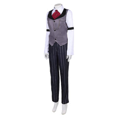 Femme Hazbin Hotel 2(2025) Sir Pentious Tenue Grise Cosplay Costume
