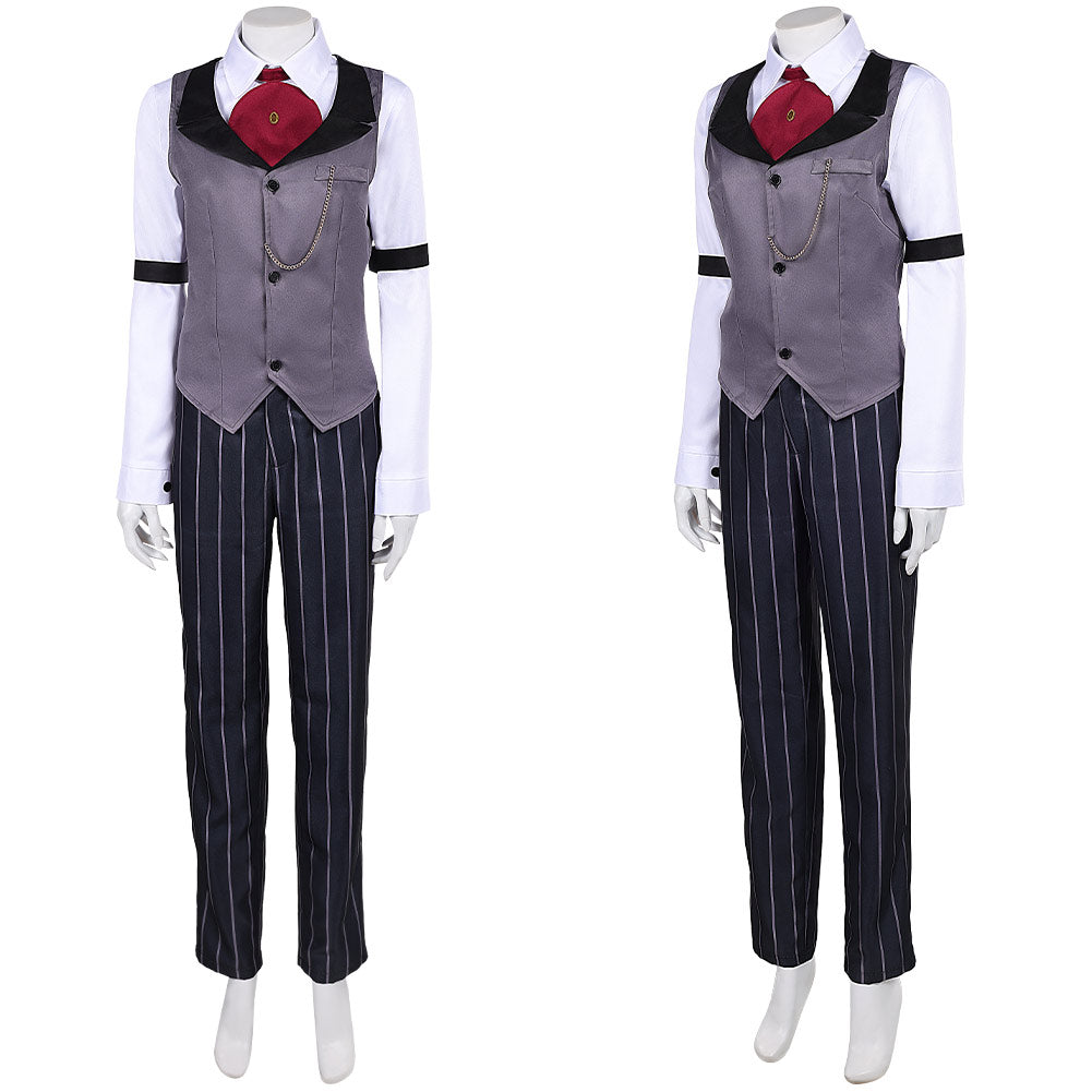 Femme Hazbin Hotel 2(2025) Sir Pentious Tenue Grise Cosplay Costume