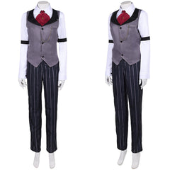 Femme Hazbin Hotel 2(2025) Sir Pentious Tenue Grise Cosplay Costume