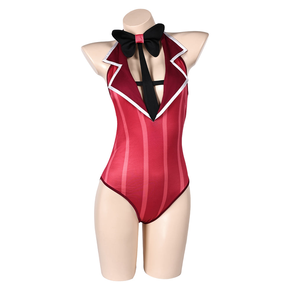 Femme Hazbin Hotel(2024) Alastor Maillot de Bain Une Pièce Cosplay Costume