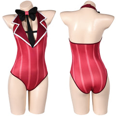 Femme Hazbin Hotel(2024) Alastor Maillot de Bain Une Pièce Cosplay Costume