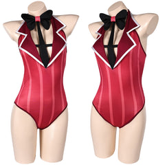Femme Hazbin Hotel(2024) Alastor Maillot de Bain Une Pièce Cosplay Costume