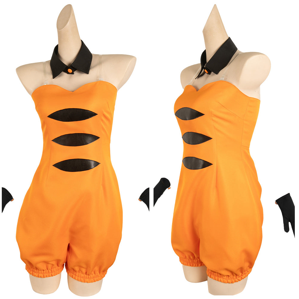 Femme Jeu Splatoon Callie Orange Cosplay Costume