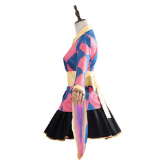 Femme Le Château Ambulant Howl Lolita Robe Bleue et Rose Cosplay Costume