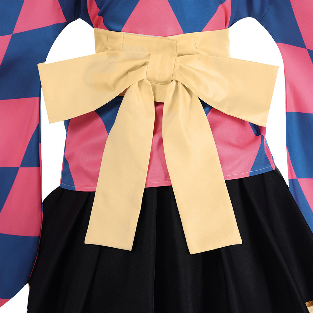 Femme Le Château Ambulant Howl Lolita Robe Bleue et Rose Cosplay Costume