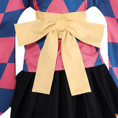 Femme Le Château Ambulant Howl Lolita Robe Bleue et Rose Cosplay Costume