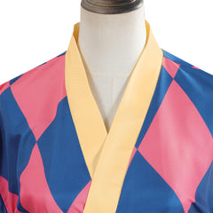Femme Le Château Ambulant Howl Lolita Robe Bleue et Rose Cosplay Costume
