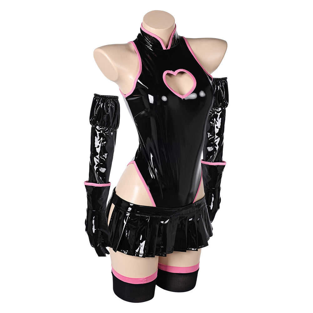 Femme Lingerie Noir Sexy Costume pour Halloween Carnaval