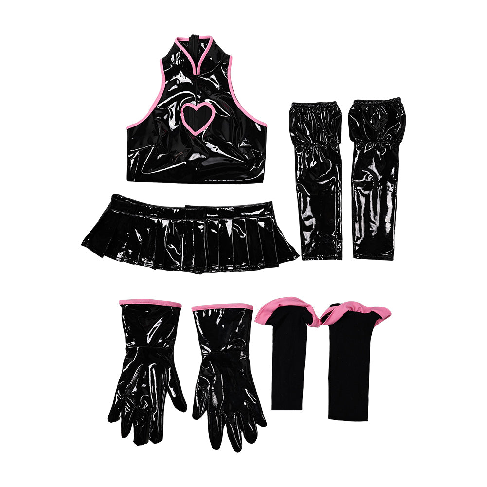 Femme Lingerie Noir Sexy Costume pour Halloween Carnaval