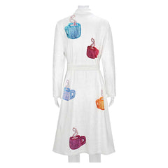 Fight Club Tyler Durden Tyler Durden Peignoir Blanc Cosplay Costume