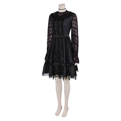 Film Beetlejuice 2(2024) Lydia Deetz Robe Noire Courte Cosplay Costume