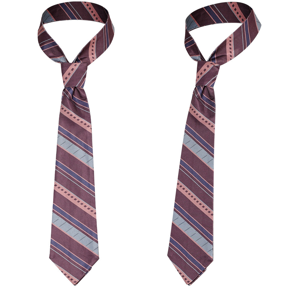 Film Joker: Folie à Deux(2024) Arthur Fleck Cravate Rayée Cosplay Accessoire