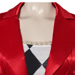Film Joker: Folie à Deux(2024) Harley Quinn Tenue Rouge Cosplay Costume