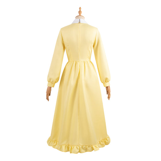 Film Le Château Ambulant Sophie Hatter Robe Jaune Cosplay Costume