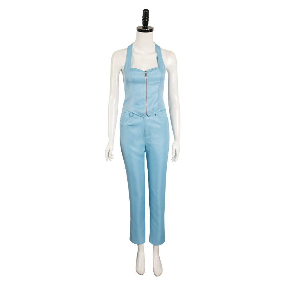 Film MaXXXine(2024) Maxine Tenue Bleue Cosplay Costume