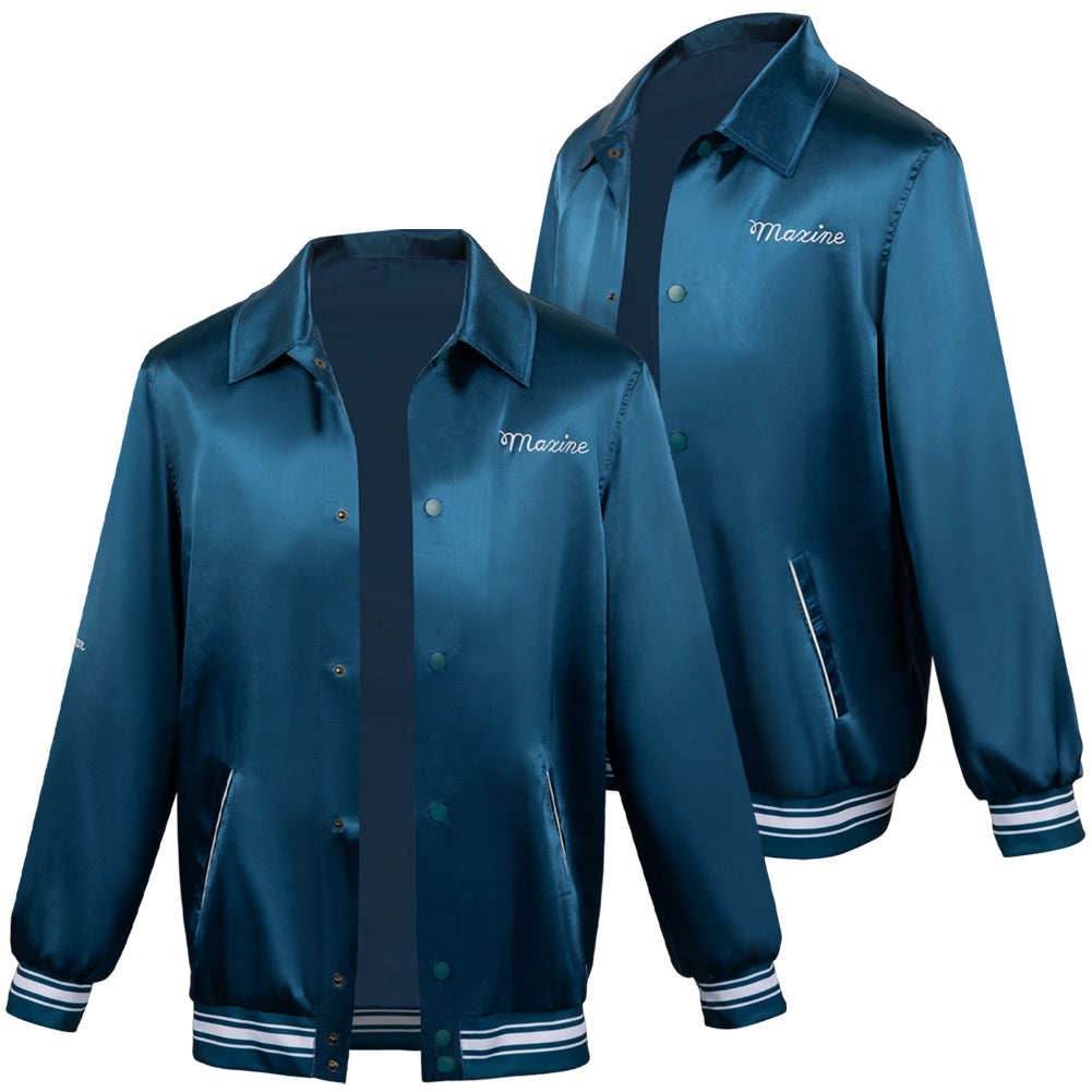 Film MaXXXine(2024) Maxine Veste Bleue Cosplay Costume