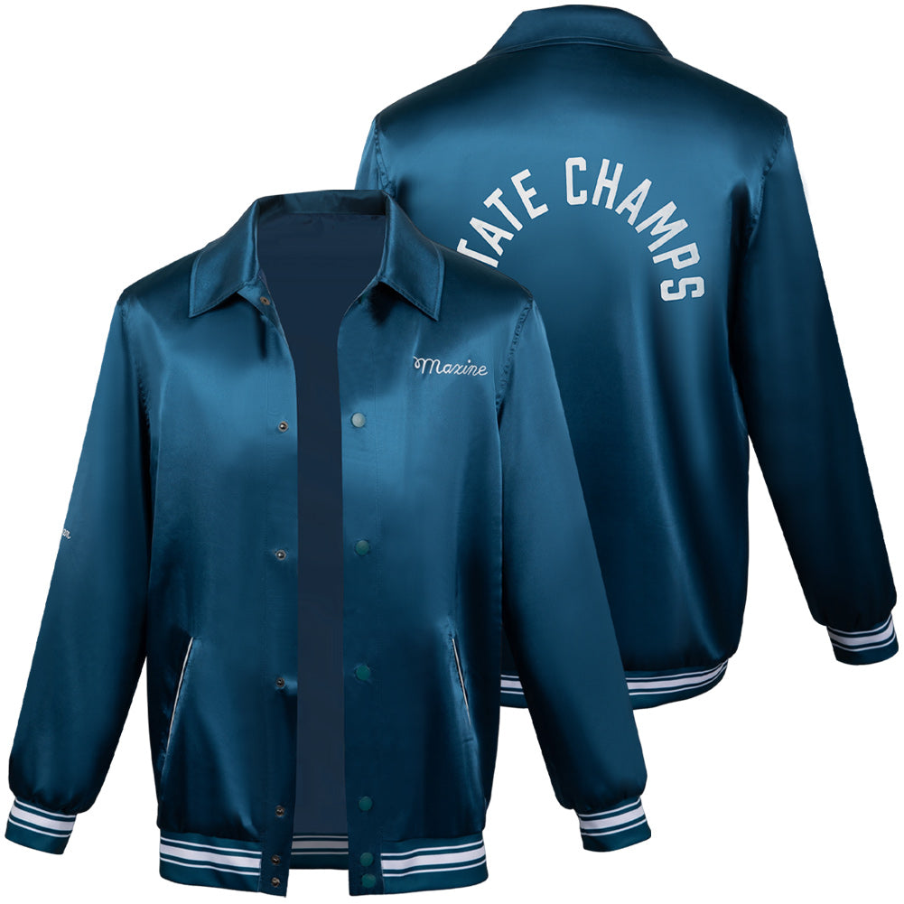 Film MaXXXine(2024) Maxine Veste Bleue Cosplay Costume