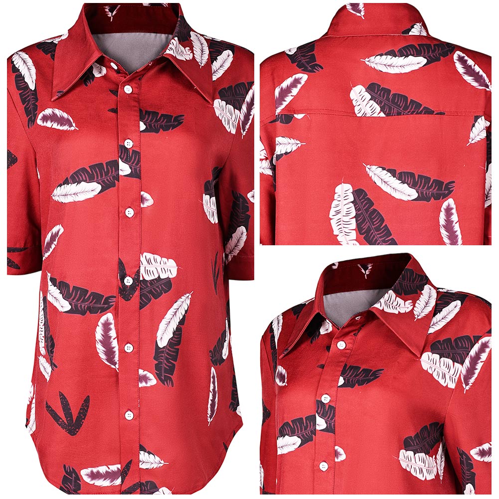 Film The Fall Guy(2024) Jody Moreno Chemise Imprimée Rouge Cosplay Costume