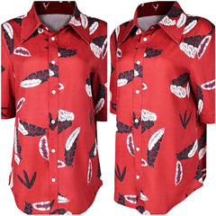 Film The Fall Guy(2024) Jody Moreno Chemise Imprimée Rouge Cosplay Costume